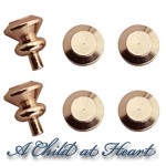 Dollhouse 6 Round Door Knobs- Choice of Finish -