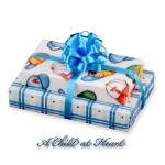 (*) Dollhouse Double Baby Gift with Bow