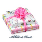 (*) Dollhouse Double Baby Gift with Bow