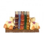 Dollhouse Bear Bookends with Books
