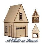 Dollhouse Garage with Loft (Kit)- Temporarily Out of Stock -