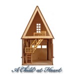 Dollhouse Garage with Loft (Kit)- Temporarily Out of Stock -