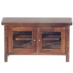Dollhouse Television Stand with Doors