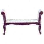 Dollhouse Bedroom Settee- Choice Of Finish &amp; Fabric -