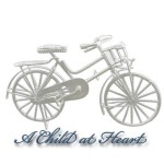 Dollhouse Miniature Bicycle - White