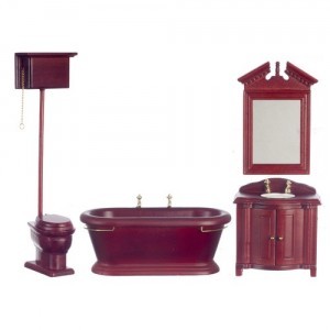 Dollhouse Old Fashioned Bathroom