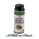 Dollhouse Miniature Can of Black Pepper
