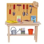 Potting Bench with Gardening Accessories