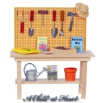 Potting Bench with Gardening Accessories
