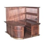 Dollhouse Corner Bar Unit - Plain Back
