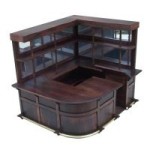 Dollhouse Corner Bar Unit - Mirrored