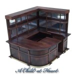 Dollhouse Corner Bar Unit - Mirrored