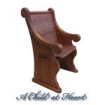 Dollhouse Church Pew Chair