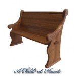 Dollhouse Church Pew (Short)