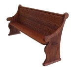 Dollhouse Church Pew (Long)