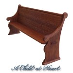 Dollhouse Church Pew (Long)