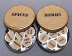 Dollhouse Herb / Spice Tins- Choice of Style -