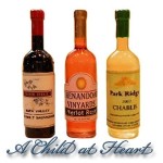 (*) Dollhouse Wine Set #4