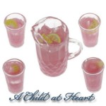 (*) Dollhouse Pink Lemonade Set