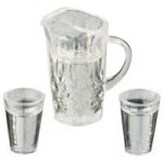 Water Pitcher with 2 Glasses