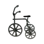 (*) Black Dollhouse Tricycle