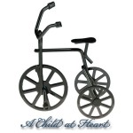 (*) Black Dollhouse Tricycle