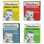 (*) Dollhouse Vintage Baby Cereal Box
