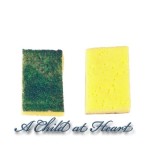 (*) Dollhouse Set of 2 Sponges