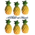 1 or 6 pc Dollhouse Pineapple