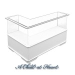 (*) Dollhouse L Shape 1 Tier Display Counter- Choice of Style -
