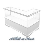(*) Dollhouse L Shape 1 Tier Display Counter- Choice of Style -