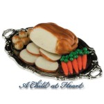 (*) Dollhouse Turkey Dinner on Tray
