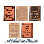 Dollhouse Miniature Wizard Book Sets