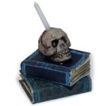 Dollhouse Skull with Books