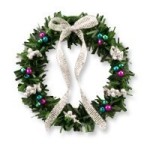 Dollhouse Silver Jeweltone Wreath