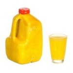 (*) Dollhouse Gallon of Orange Juice Set
