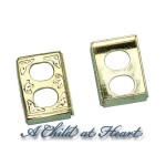 Dollhouse Brass Outlet Cover