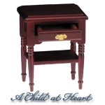 Dollhouse Mahogany Open Night Stand