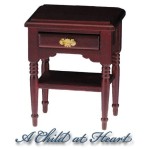 Dollhouse Mahogany Open Night Stand