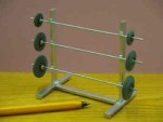 Dollhouse Weight Stand w/ Weights