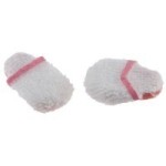 Dollhouse Slippers White with Pink
