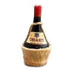 (*) Dollhouse Chianti Bottle in Basket- Choice of Style - 