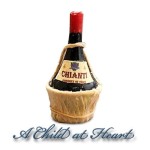 (*) Dollhouse Chianti Bottle in Basket- Choice of Style - 