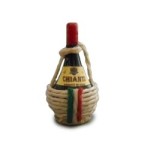 (*) Dollhouse Chianti Bottle in Basket- Choice of Style - 