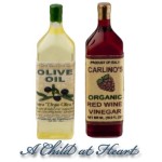 (*) Dollhouse Olive Oil &amp; Vinegar Salad Set