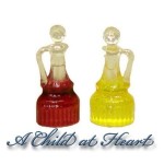 (*) Dollhouse Olive Oil &amp; Vinegar Salad Set