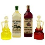 (*) Dollhouse Olive Oil &amp; Vinegar Salad Set
