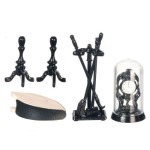 7 pc. Dollhouse Fireplace Accessory Sets