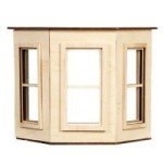 Dollhouse Flat Top Bay Window - Small