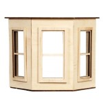 Dollhouse Flat Top Bay Window - Small